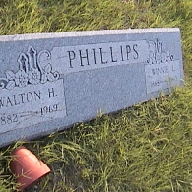 WH Phillips Headstone