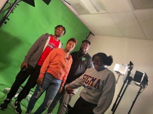 (L to R) Noah Jackson, Zynitra Durham, Caleb Brookins, and Kalayah Jammer during a photoshoot - Photo © T. DeWayne Moore 2022