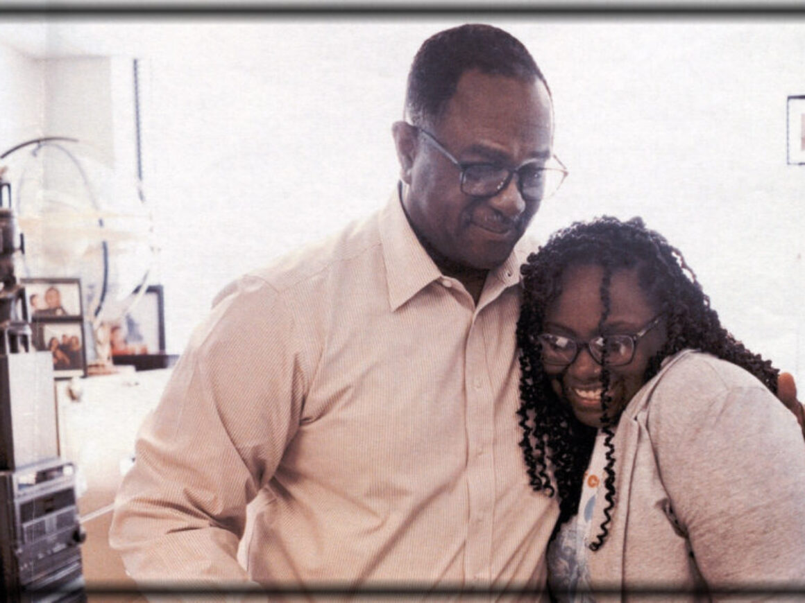 Frank Jackson and Jayla Allen in his office at PVAMU