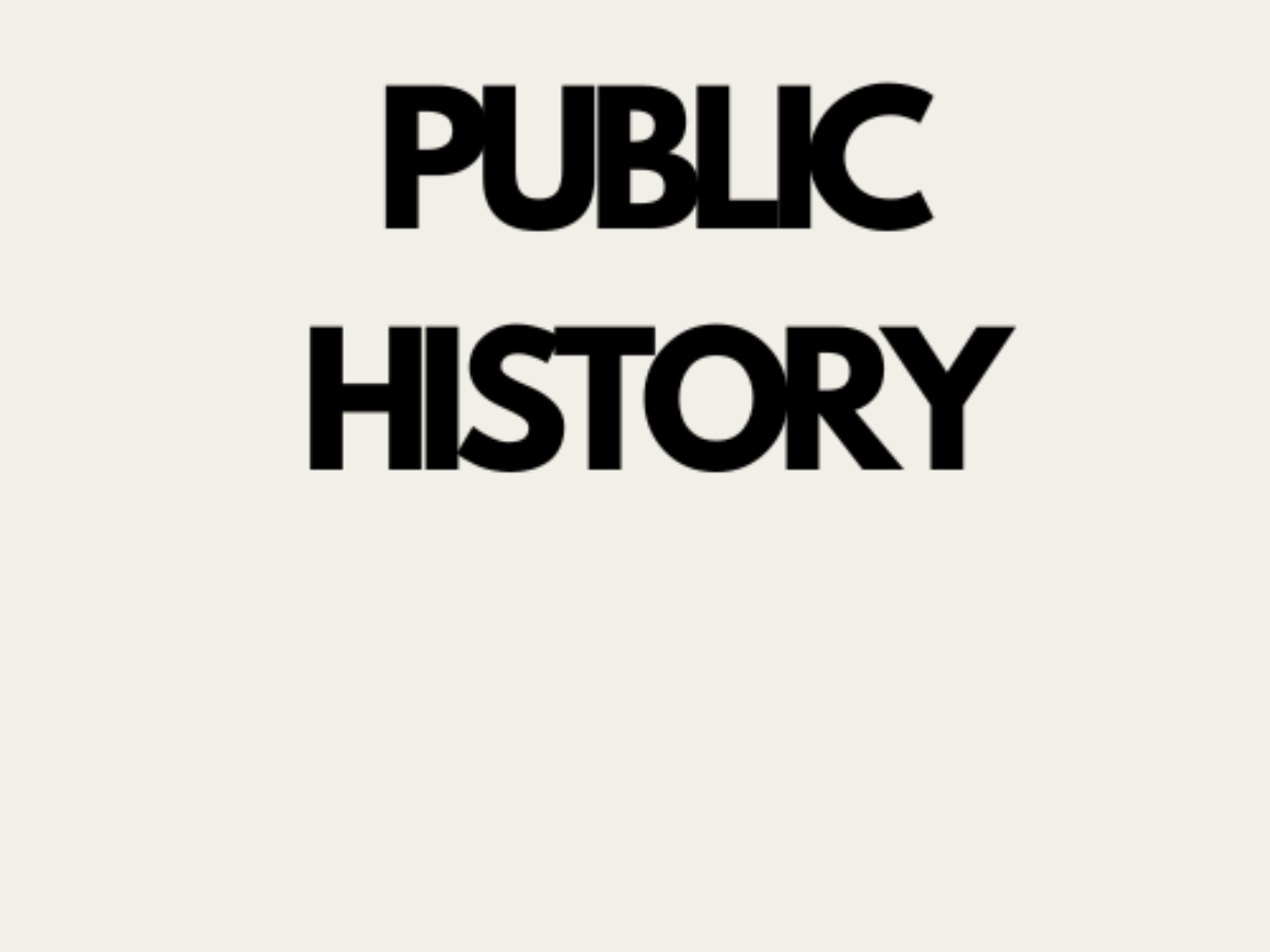 The words "Public History" in black against a white background