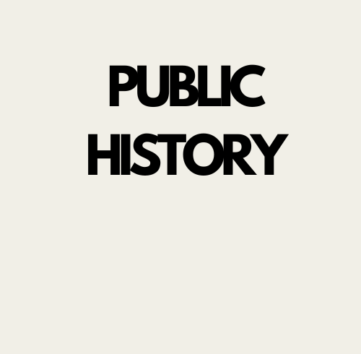 The words "Public History" in black against a white background