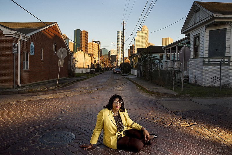 An unidentified woman in Freedman's Town, an African American community in Houston, Texas [ Photograph © 2023 ???]