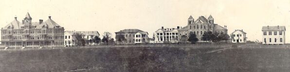  




This is an old photo of Prairie View in 1876 . This is a visual representation of what archival data could look like . Without this connection we would have no idea how much the university has grown .