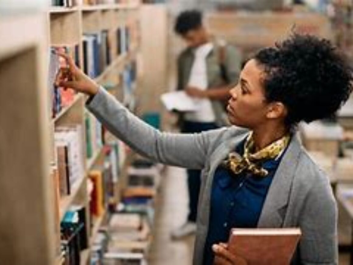 Black Librarian Royalty free Stock photo