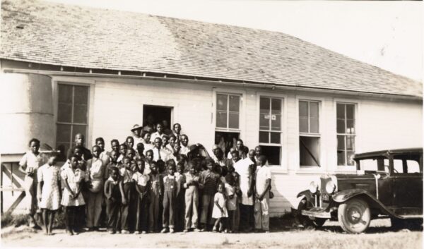 Safeguarding the water supply for the children of Elm Mott School in 1941 McLennan County [PVAMU Archives, Texas Black CE&HD Collection, McLennan County, Box 1, Folder 1]