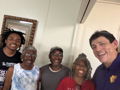 Three women and two men