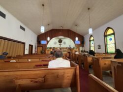 A church view from the back